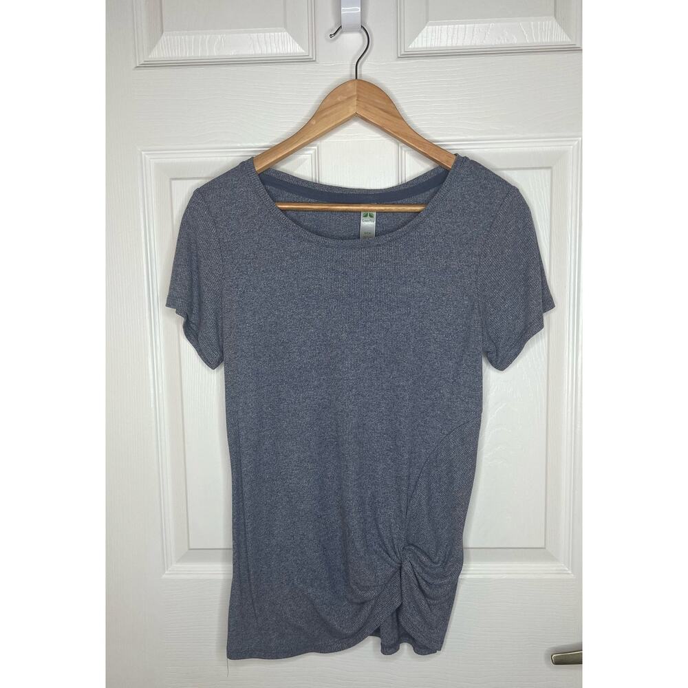 Green Tea Women's Comfortable Ribbed Short Sleeve T-Shirt Shirt Top Size Small S - Picture 3 of 7